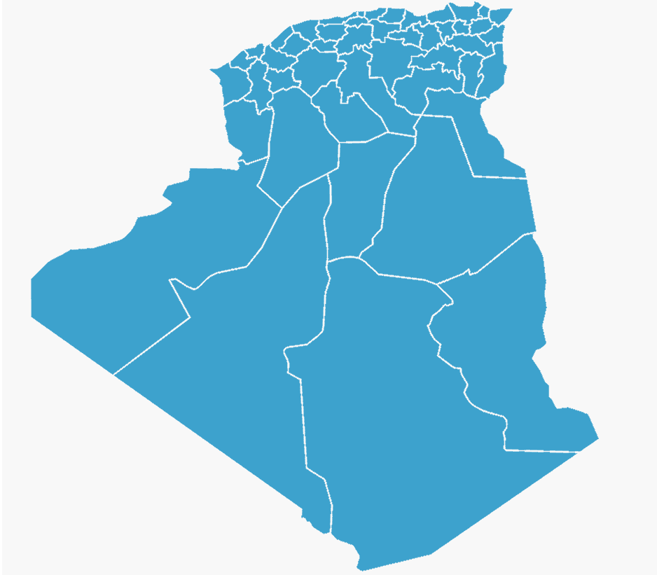 carte d'algerie